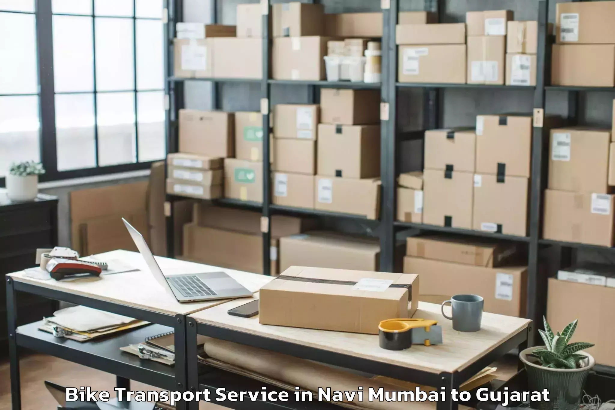 Professional Navi Mumbai to Lakhpat Bike Transport